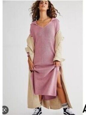 Free People Claudia Hooded Sweater Dress